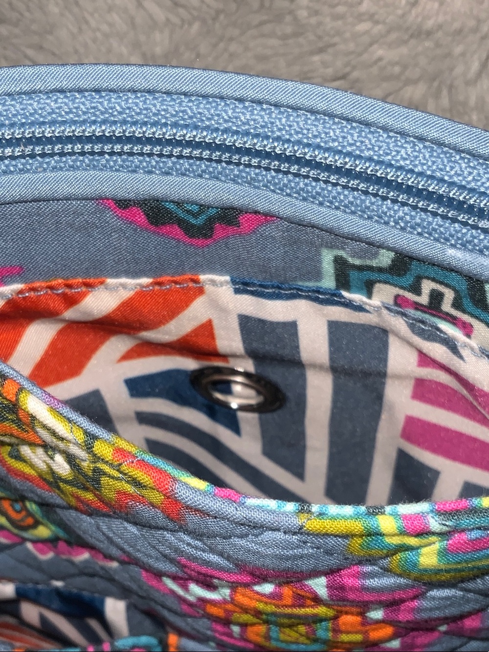 Vera Bradley Quilted Pattern Crossbody Bag&wallet - Picture 7 of 16